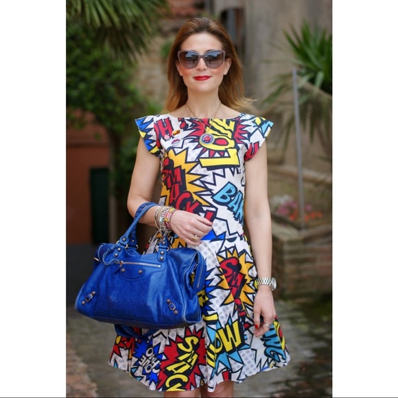 Authentic Moschino Comic Book Print Pop Art Skirt - Picture 6 of 6